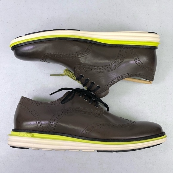 Cole Haan Original Grand Lux Wingtip Oxford Leather Shoes - Picture 2 of 13